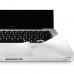  MackBook Pro 15" with Retina Display - White Color 5 in 1 Ultra Thin Notebook Full Body Skins Decal Sticker Set with Screen Protector, Palmrest with Trackpad, Upper and Bottom Cover Protective Skin